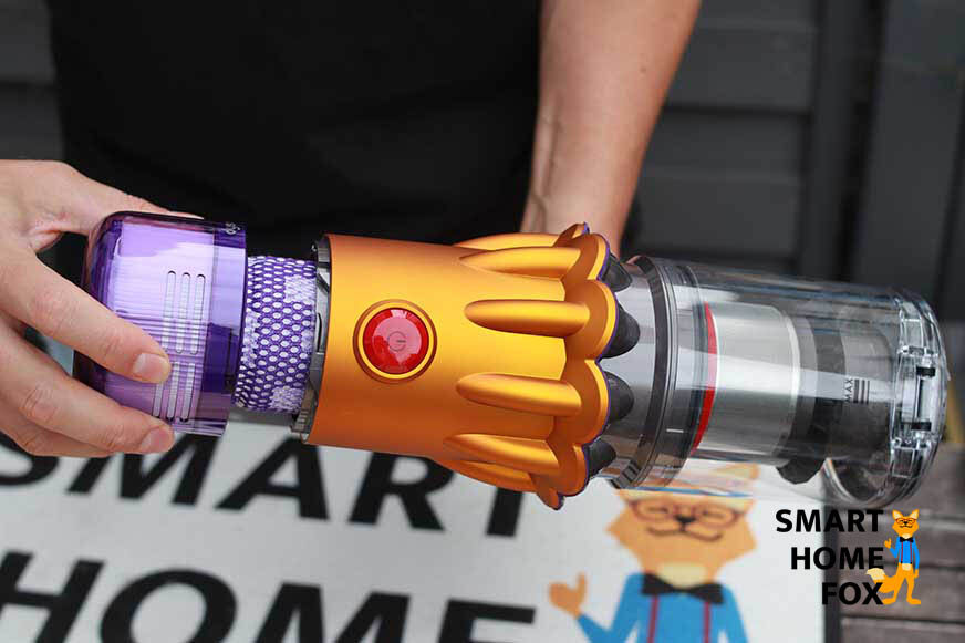 Удаление HEPA-фильтра Dyson v12